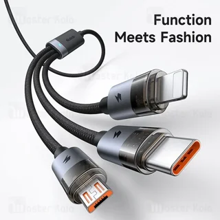 کابل سه سر مک دودو Mcdodo CA-7150 3 In 1 USB Data Cable توان 100 وات طول 1.2 متر - تصویر 4
