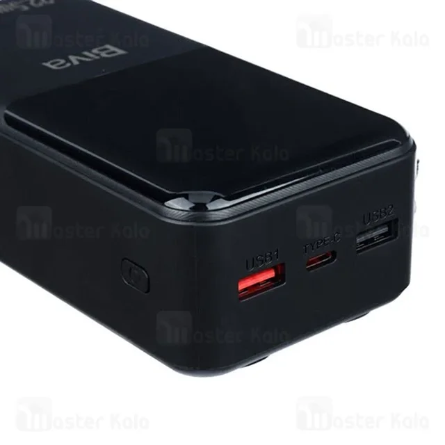 پاوربانک 30000 بیوا Biva BP-087 Power Bank توان 22.5 وات با کابل متصل - تصویر 6