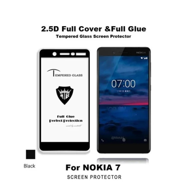 محافظ صفحه نمایش شیشه ای تمام صفحه و خمیده مارک رمو تمام چسب مناسب Nokia 7 - تصویر 2