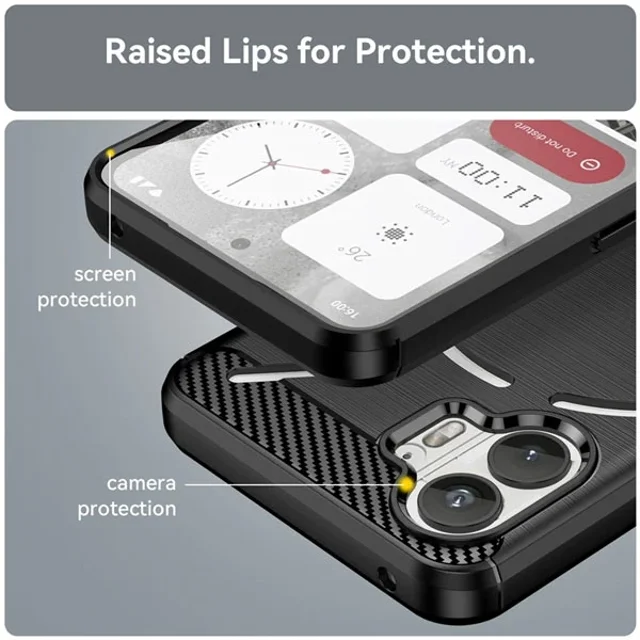 قاب فیبر کربنی ناتینگ Nothing Phone 2 Rugged Armor Fiber Carbon - تصویر 6