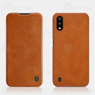 کیف چرمی نیلکین سامسونگ Samsung Galaxy A01 / A015 Nillkin Qin Leather Case - تصویر 4