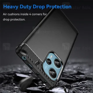 قاب فیبر کربنی شیائومی Xiaomi Poco F5 / Redmi Note 12 Turbo Rugged Armor Fiber Carbon - تصویر 6