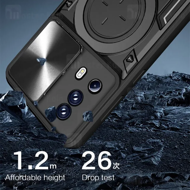 قاب ضد ضربه مگنتی Xiaomi 13 Lite / Civi 2 Magnetic Support Case دارای محافظ دوربین - تصویر 4