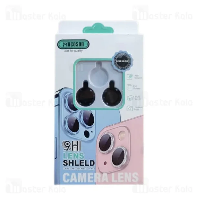 پک 2تایی محافظ لنز فلزی دوربین آیفون Apple iPhone 14 / iPhone 14 Plus Mocoson Lens Shield - تصویر 8