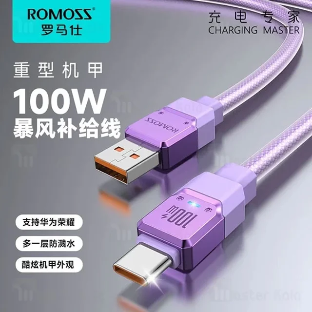 کابل Type-C روموس Romoss CB303C طول 1.2 متر توان 100 وات - تصویر 5