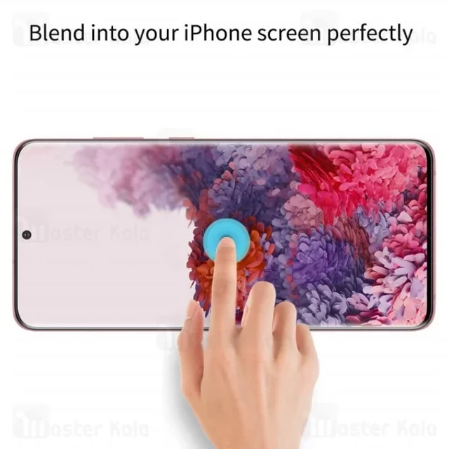 محافظ صفحه شیشه ای تمام صفحه تمام چسب نیلکین Samsung Galaxy S20 Nillkin 3D DS+ Max - تصویر 7