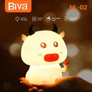 چراغ خواب سیلیکونی فانتزی بیوا Biva NL-02 طرح گاو - تصویر 5