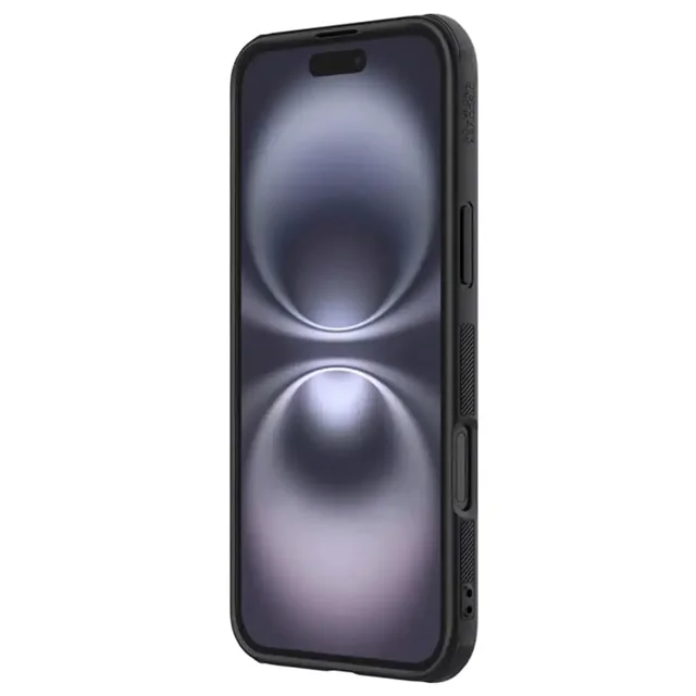 قاب نیلکینن مشکی مدل Super Frosted Shield آیفون 16 - تصویر 3
