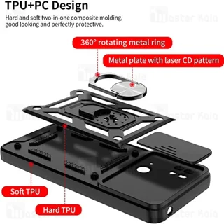 گارد محافظ ضد ضربه انگشتی Xiaomi Redmi 10C SHUNIJA Case دارای محافظ دوربین - تصویر 8