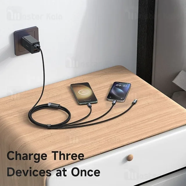 کابل سه سر مک دودو Mcdodo CA-7150 3 In 1 USB Data Cable توان 100 وات طول 1.2 متر - تصویر 7