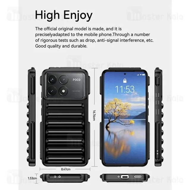 قاب پافر ضد ضربه شیائومی Xiaomi Poco F6 Pro TPU Capsule Shockproof - تصویر 4