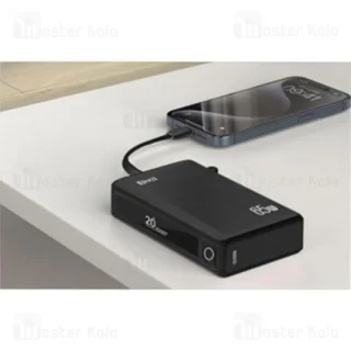 پاوربانک 20000 بیوا Biva BP-025 Fast Charging Power Bank توان 65 وات با کابل متصل - تصویر 3