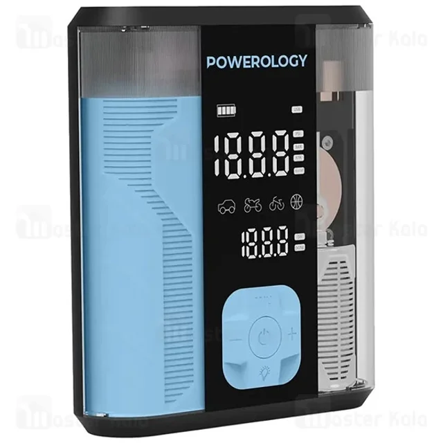 پاوربانک 12000 و کمپرسور باد و جامپ استارتر خودرو پاورولوژی Powerology PPBCHA96 - تصویر 3