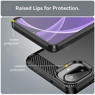 قاب فیبر کربنی سامسونگ Samsung Galaxy A07 Rugged Armor Fiber Carbon - تصویر 4