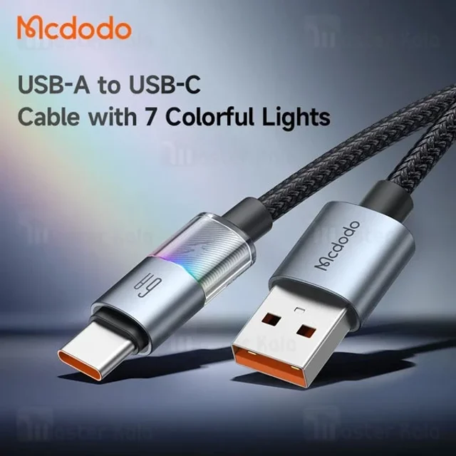 کابل Type-C مک دودو Mcdodo CA-818 طول 1.2 متر توان 30 وات - تصویر 3