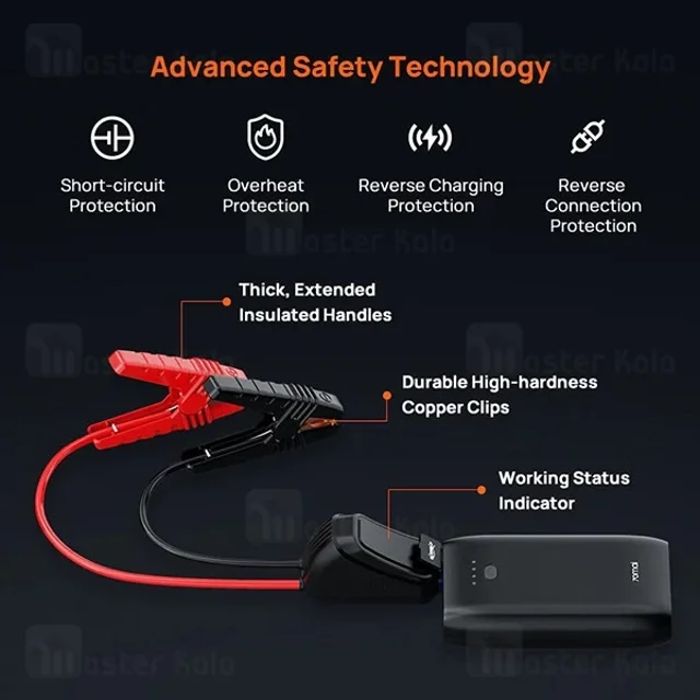 پاوربانک 10400 و جامپ استارتر شیائومی Xiaomi 70mai PS07 - تصویر 6