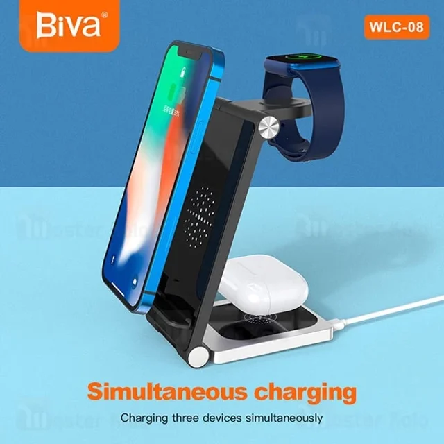 استند و شارژر وایرلس چندکاره بیوا Biva WLC-08 توان 15 وات - تصویر 8