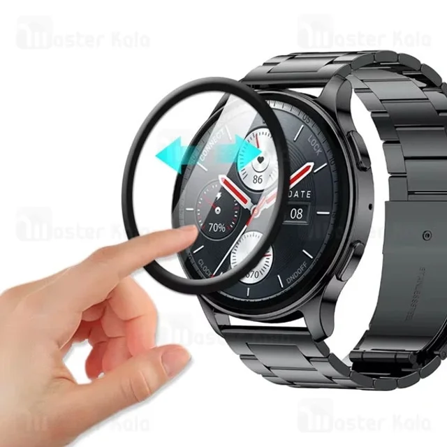 محافظ صفحه ساعت هوشمند شیائومی Amazfit Pop 3R PMMA TPU Screen Protector - تصویر 2