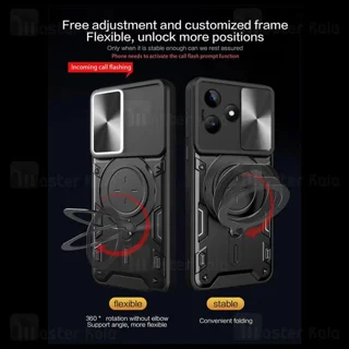 قاب ضد ضربه مگنتی Realme C53 Magnetic Support Case دارای محافظ دوربین - تصویر 3
