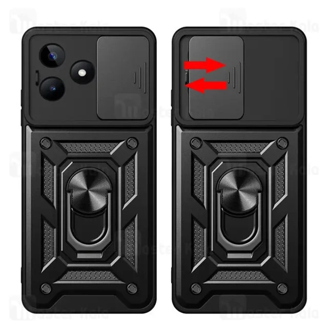 گارد محافظ ضد ضربه انگشتی Realme C51 SHUNIJA Case دارای محافظ دوربین - تصویر 8