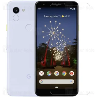 محافظ صفحه شیشه ای نیلکین گوگل Google Pixel 3A XL Nillkin H+ Pro + محافظ لنز - تصویر 2