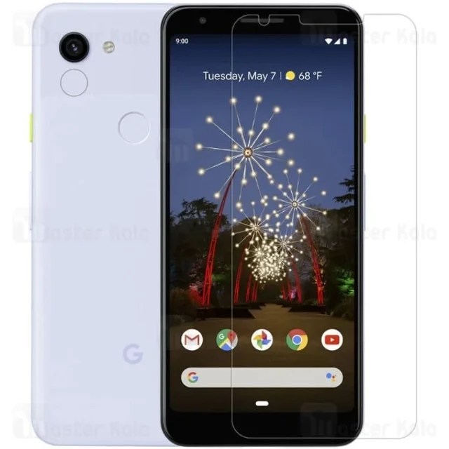 محافظ صفحه شیشه ای نیلکین گوگل Google Pixel 3A XL Nillkin H+ Pro + محافظ لنز - تصویر 2