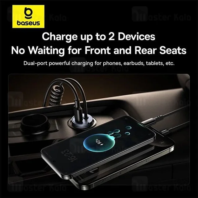 شارژر فندکی بیسوس Baseus Tiny Star Mini Car Charger C00035001121-01 توان 30 وات همراه - تصویر 4