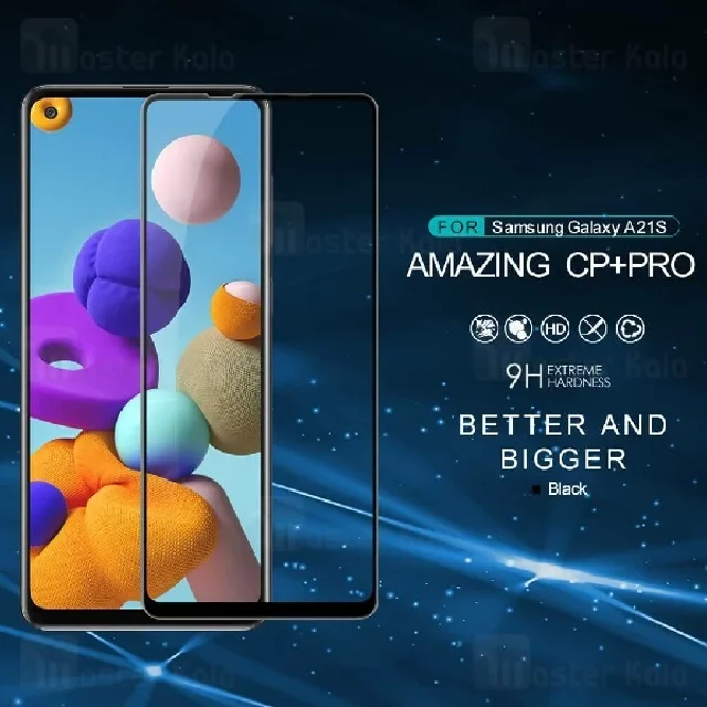 گلس تمام صفحه تمام چسب سامسونگ Samsung Galaxy A21s Nillkin CP+ Pro - تصویر 5