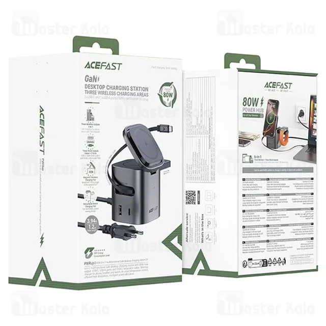 استند و شارژر وایرلس چند کاره مگ سیف ایس فست ACEFAST Z9 با قابلیت شارژ اپل واچ - تصویر 7
