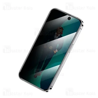 گلس حریم شخصی تمام صفحه تمام چسب آیفون گرین لاین Apple iPhone 14 Pro Green Lion 3D - تصویر 2