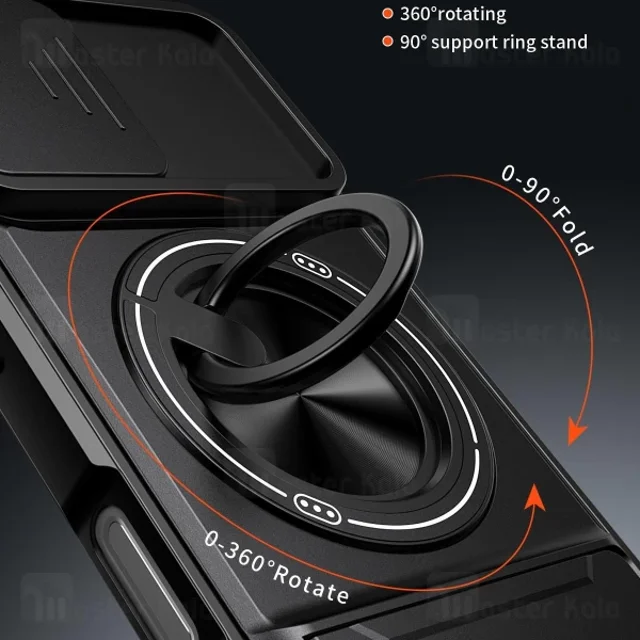 قاب ضد ضربه مگنتی Samsung Galaxy A07 4G Magnetic Multifunctional Case دارای محافظ دوربین - تصویر 3