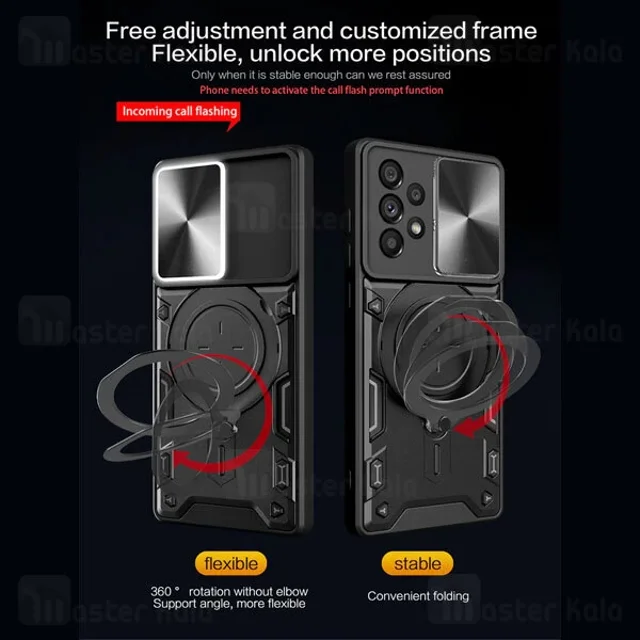 قاب ضد ضربه مگنتی Samsung Galaxy A53 Magnetic Support Case دارای محافظ دوربین - تصویر 5