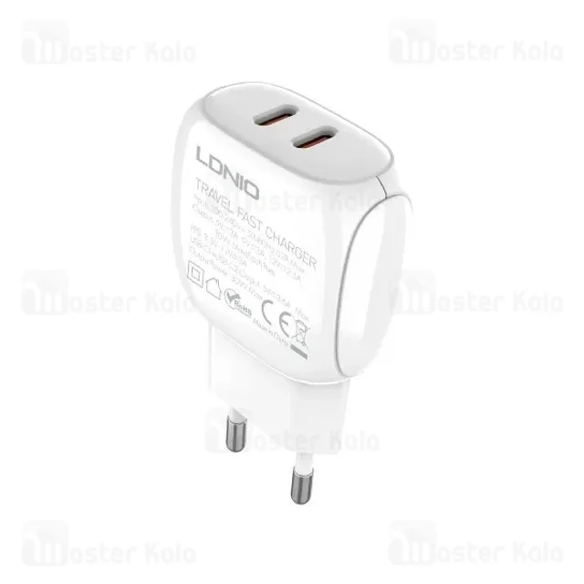 شارژر دیواری الدینیو LDNIO Q233 توان 30 وات همراه با کابل - تصویر 2