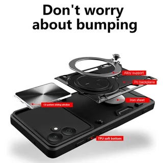 قاب ضد ضربه مگنتی Samsung Galaxy A05 Magnetic Support Case دارای محافظ دوربین - تصویر 5