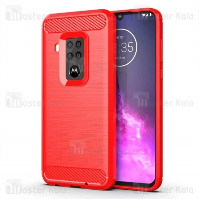 قاب محافظ ژله ای موتورولا Motorola One Zoom / One Pro Rugged Armor Fiber Carbon - تصویر 5