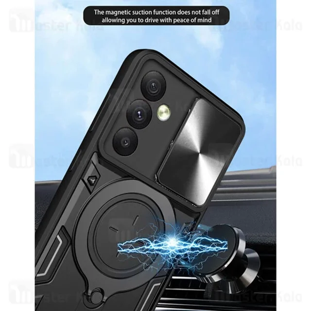 قاب ضد ضربه مگنتی Samsung Galaxy A24 4G Magnetic Support Case دارای محافظ دوربین - تصویر 5