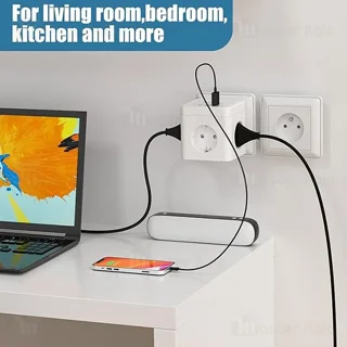 چند راهی برق و شارژر بیوا Biva PS-07 Power Strip دارای 3 پورت - تصویر 6
