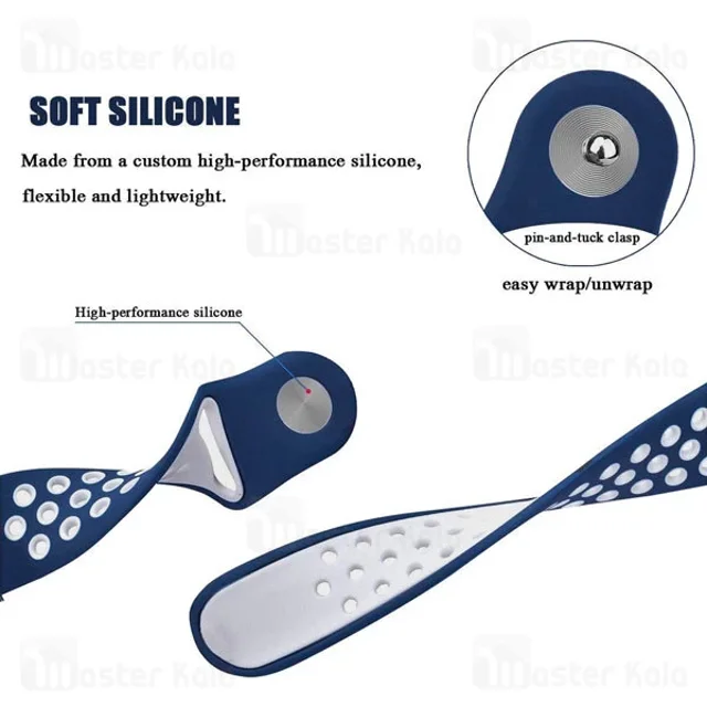 بند سیلیکونی طرح نایکی ساعت هوشمند Xiaomi Haylou Solar LS05 / RT LS05S Strap Silicone Band - تصویر 4