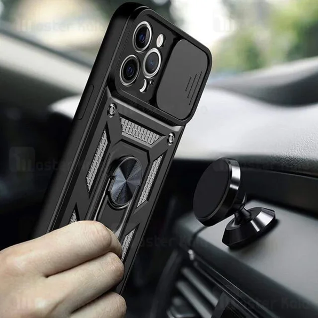 گارد محافظ ضد ضربه انگشتی آیفون Apple iPhone 13 Pro Max SHUNIJA Armor Case دارای محافظ - تصویر 6