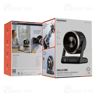 پنکه رومیزی پرودو Porodo Lifestyle Chillo Core PDLFSTZH37BK - تصویر 4