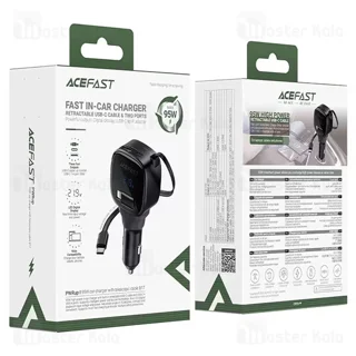 شارژر فندکی ایس فست ACEFAST B17 95W Fast Charger توان 95 وات همراه با کابل متصل - تصویر 8