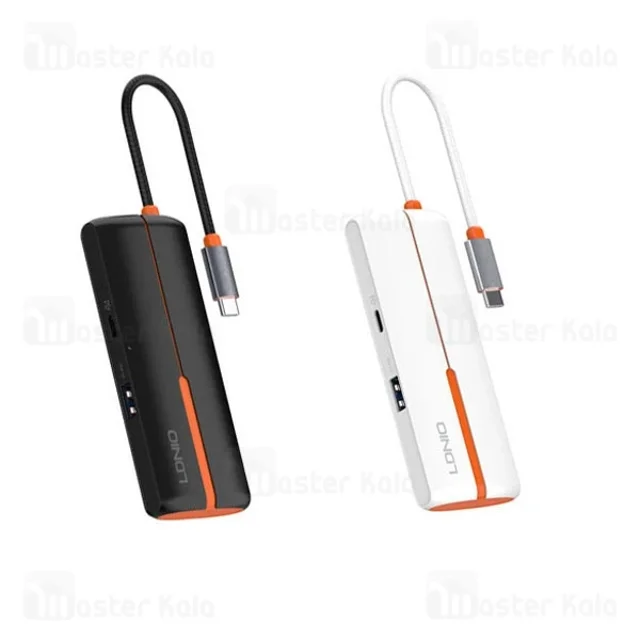 هاب 5 پورت تایپ سی الدینیو LDNIO DS-25U توان 100 وات - تصویر 2
