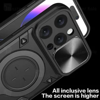 قاب ضد ضربه مگنتی Apple iPhone 16 Pro Max Magnetic Support Case دارای محافظ دوربین - تصویر 4
