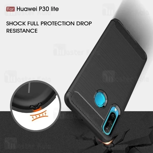 قاب فیبر کربنی هواوی Huawei P30 Lite / Nova 4e Rugged Armor Fiber Carbon - تصویر 2