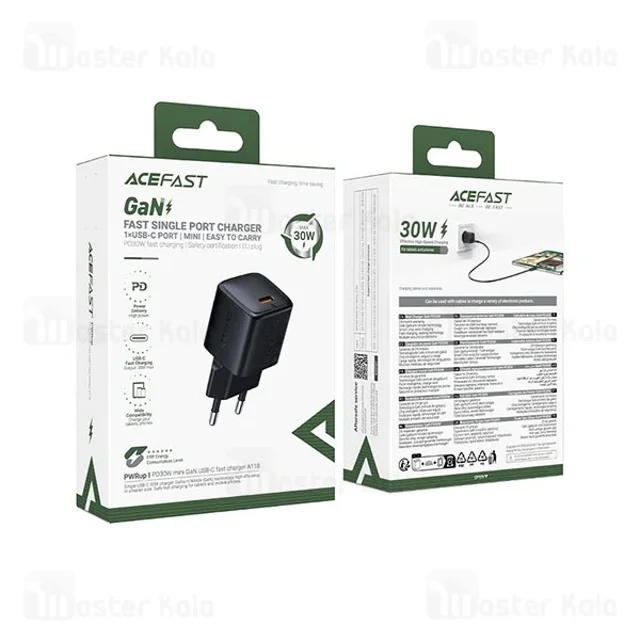 شارژر دیواری ایس فست ACEFAST A118 PD30W GaN Fast Charger توان 30 وات - تصویر 5
