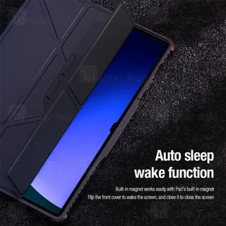 کاور چرمی هوشمند نیلکین سامسونگ Samsung Tab S9 Ultra / S10 Ultra Nillkin Bumper Leather - تصویر 8