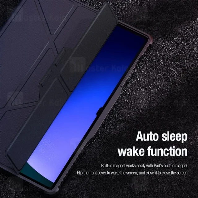 کاور چرمی هوشمند نیلکین سامسونگ Samsung Tab S9 Ultra / S10 Ultra Nillkin Bumper Leather - تصویر 8