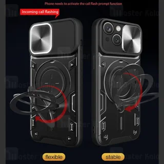 قاب ضد ضربه مگنتی Apple iPhone 15 Magnetic Support Case دارای محافظ دوربین - تصویر 7