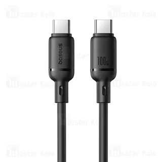 کابل Type-C به Type-C بیسوس Baseus Silky Series P10377704113-00 طول 1 متر توان 100 وات - تصویر 2