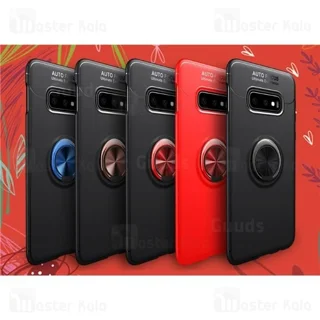 قاب ژله ای طرح چرم انگشتی سامسونگ Samsung Galaxy S10e AutoFocus Magnetic Ring - تصویر 2